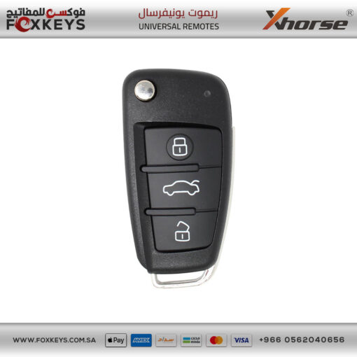 Xhorse VVDI VVDI2 Audi A6L Q7 Type Remote Key 3 Buttons XKA600EN