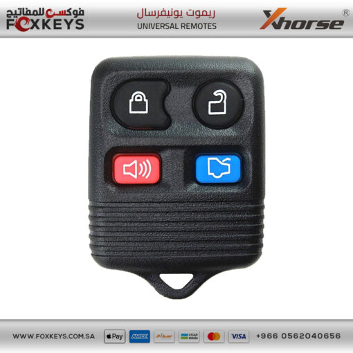 Xhorse VVDI Key Tool VVDI2 Wire Remote Key 4 Button XKFO02EN