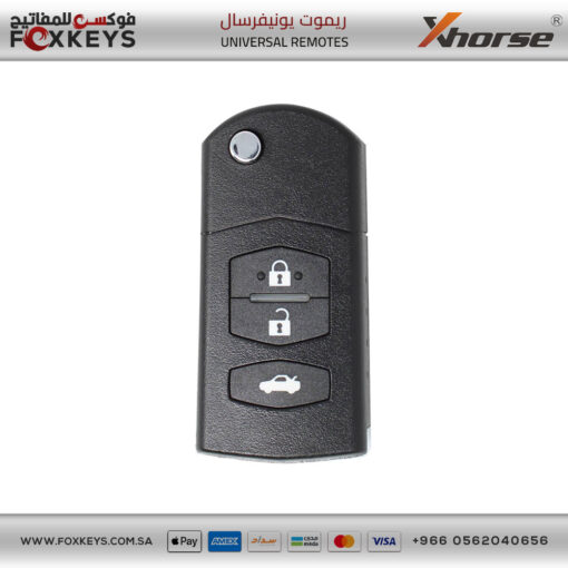 Xhorse VVDI Key Tool VVDI2 Wire Remote Key 3 Buttons XKMA00EN