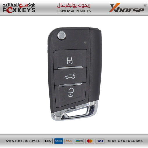 Xhorse VVDI Key Tool VVDI2 Flip Remote Key 3 Buttons XKMQB1EN