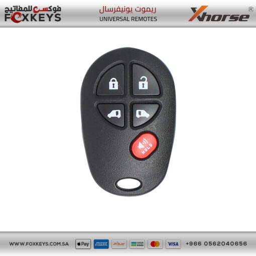 Xhorse VVDI Key Tool VVDI2 Wire Remote Key 5 Buttons XKTO08EN