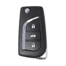 Xhorse VVDI Key Tool VVDI2 Wireless Flip Remote Key 3 Button Toyota Style XNTO00EN
