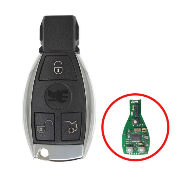 Mercedes BGA Chrome Remote Shell 3 Buttons