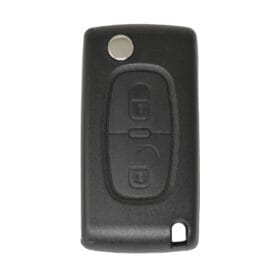 Peugeot Flip Remote Key Shell 2 Buttons without Battery Holder HU83 Blade