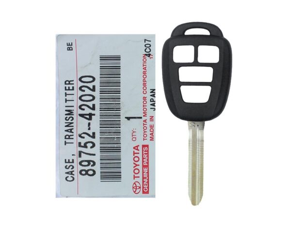 Toyota Corolla 2014 Genuine Remote Key Shell 4 Buttons With Transponder H 89752-42020 - Image 2