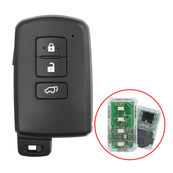 Toyota Rav4 2014 GCC Smart Remote Key Shell 3 Buttons SUV Type