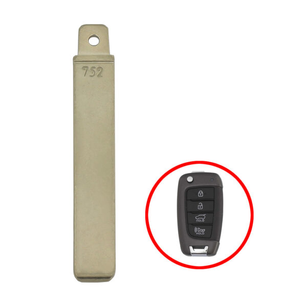 Hyundai Santa Fe 2016-2017 Flip Remote Key Blade